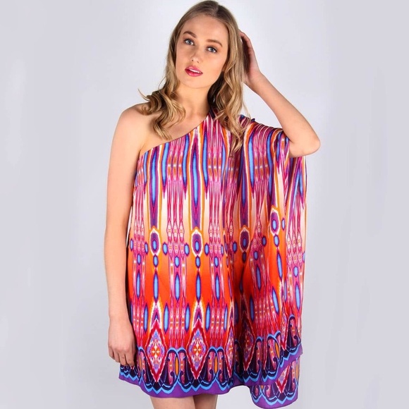 JAYGODFREY Dresses & Skirts - JAYGODFREY One Shoulder Silk dress